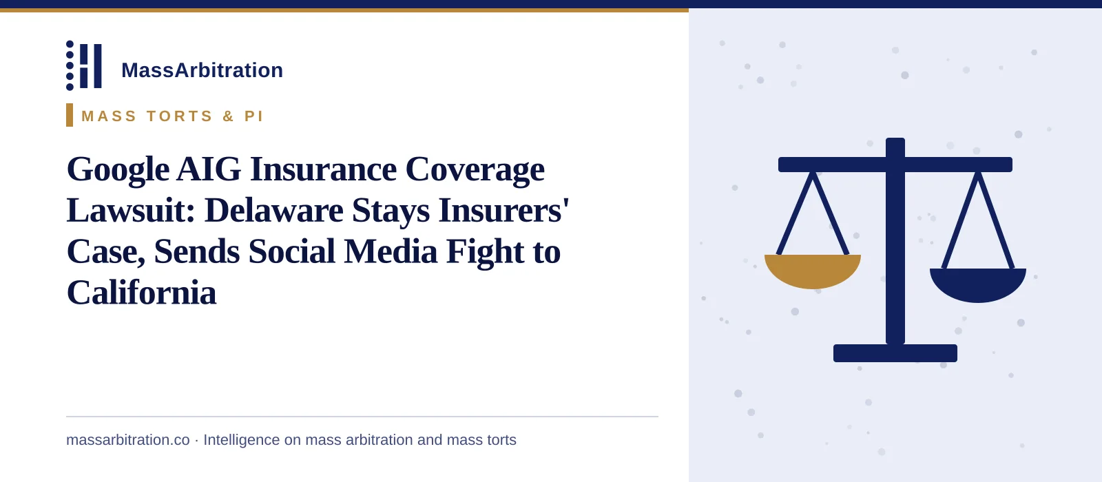 Branded card: the headline beside a scales icon