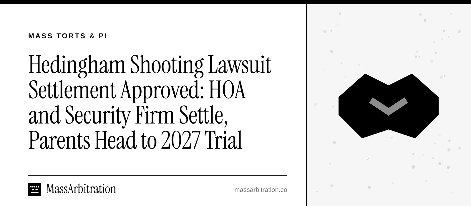 Branded card: the headline beside a handshake icon