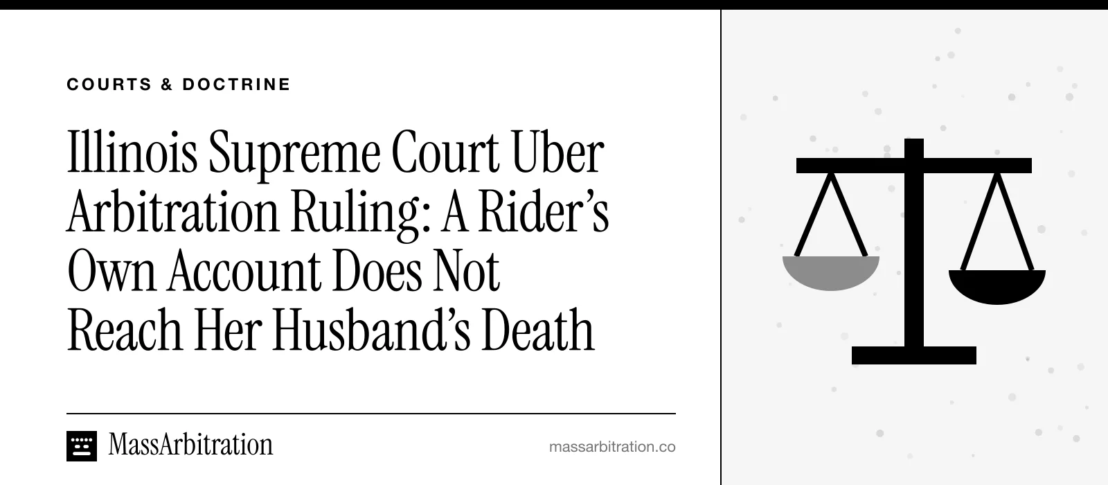 Branded card: the headline beside a scales icon marking a state supreme court ruling