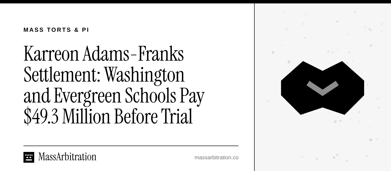 Branded card: the headline beside a handshake icon